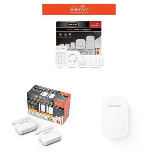 Defiant Smart Home Alarm Kit with WiFi and Bluetooth (5-Piece), Door/Window Sensor (2-Pack) and Motion Sensor Alarm (1-Pack) - The Home Depot