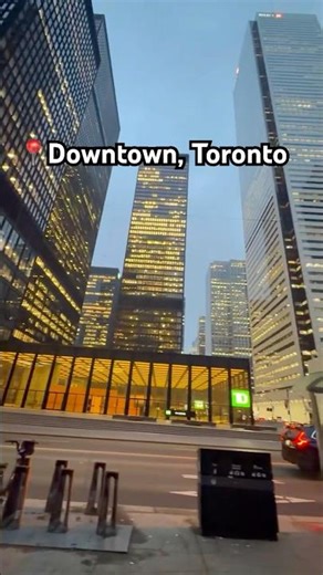 Toronto Downtown Skyline at Night Hits Different ✨ #theuncapturedlens #travel