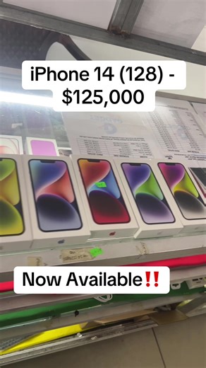 HAPPY VALENTINE SALE‼️ From 1st to the 28th of February ‼️ 7 (32gb) - $27,000 7 (32gb) - $37,000 8 (64gb) - $38,000 8 (64gb) - $48,000 iPhone 11 (64gb) - $70,000 iPhone 12 (64gb) - $80,000, (128gb) - $90,000 and (256gb) - $100,000 iPhone 13 (128gb) - $115,000 and (256gb) - $125,000 iPhone 14 (128gb) - $130,000 iPhone 15 (128gb) - $145,000, (256gb) - $155,000 and (512gb) - $165,000 iPhone 16 (128gb) - $175,000 and (256gb) - $190,000 11 Pro (256gb) - $95,000 12 Pro (128gb) - $105,000 and (512gb) -
