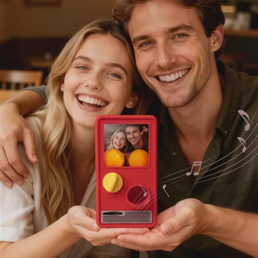 Boîte à musique personnalisée – Mini jukebox avec chansons et photos personnalisées | Cadeau unique pour anniversaires, Noël et fêtes - Etsy France