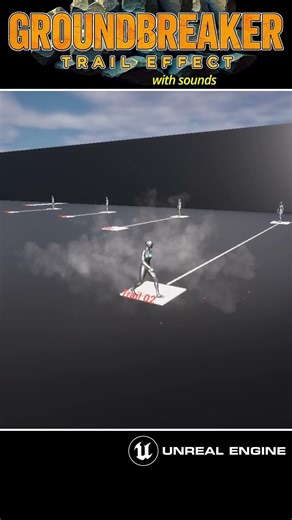 Niagara Groundbreaker Shooting Lights and Rock with sounds in Unreal Engine