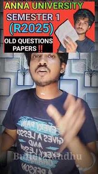 Engineering 1st Semester Old Model Question Papers‼️#annauniversity #1stsemester #regulation2025 #au