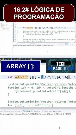 #16.2 - Curso Lógica de Programação Básico #programacao #logica #java