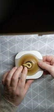 How we use Brava strip paste on an adult Hollister wafer for a baby with an ostomy!