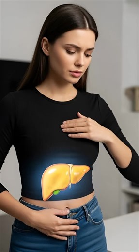 Fatty Liver Disease Explained | Internal Liver VisualizationA cinematic hyper-realistic medical visualization showing a young woman with mild discomfort in her abdomen, revealing the internal 3D liver with fatty accumulation. Educational and visually engaging content perfect for awareness about fatty liver disease.#FattyLiver #LiverHealth #MedicalVisualization #HealthEducation #3DMedical