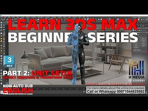 3Ds Max 2026 Beginner Series Part 2 | Unit Setup, Transformation Tools