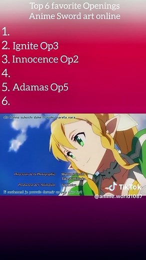 Top Sword Art Online Openings Ranked