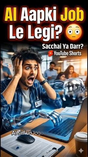 Kya AI Aapki Job Le Lega? 😳 | Future of Jobs#shorts #utubeshorts #short #ai #future #jobs