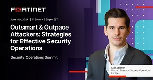 15 reactions |  Facing escalating threats, limited resources, or relentless time pressures? Max Zeumer, our Director of Product for Security Operations, is taking center stage at our #SecOps Summit to discuss effective strategies for maintaining a competitive edge in cybersecurity. He shared insights on seamlessly integrating AI and automation into threat response, ensuring robust security without interrupting daily operations.  https://ftnt.net/6183gD519 | Fortinet | Facebook
