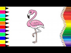 Easy Flamingo Drawing Tutorial 🦩 | Fun and Simple Art Guide