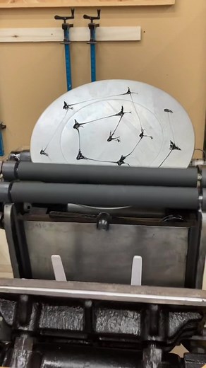 Black is so good! #printtok #letterpress #printingpress #inktok