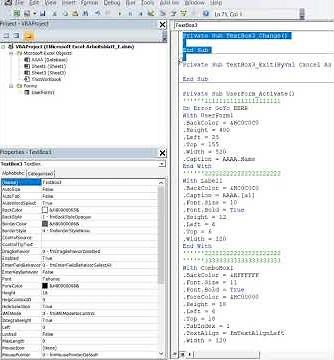 TextBox3 should only contain a date; this is checked Excel VBA