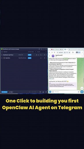 Run Your Own AI Agent in 1 Click? Yes, Really #ai #aitools #aiagent #openclaw #bluestacksai