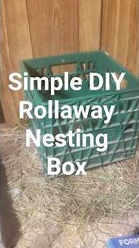 Simple DIY Roll Away Nesting Boxes