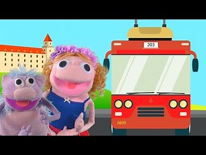 Autá - trolejbus, autobus, električka | rozprávka o ceste MHD | Hanička a Murko pre deti