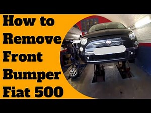 How to remove/replace front bumper Fiat 500 | How to uninstall front bumper fiat 500