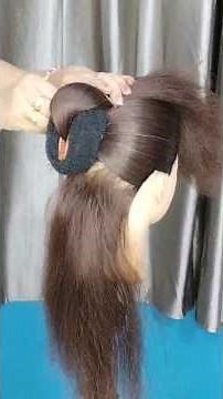 Unique Banana Clip Bun Hairstyle Tutorial #hairstyle #diyhairstyle #hair #longhair #easyhqirstyle