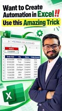 Want to Create Automation in Excel‼️Use this Amazing Trick #excel #exceltips #shorts