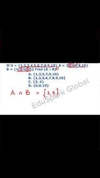 Set Intersection & Complement Made Easy | Don’t Get This Wrong #jambprep #jamb2026 #maths #set