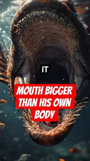 The Gulper Eel: Nature’s Terrifying Trap in the Abyss #facts