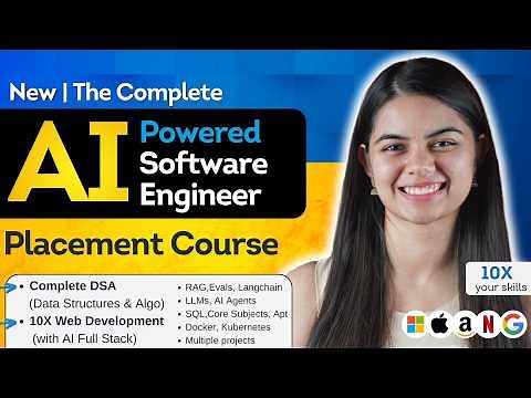 Complete Placement Preparation: AI Full Stack Web Development + DSA + Aptitude | New SigmaX 🚀