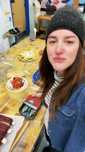 Tinned Fish Sculpture Art Project by High School Student