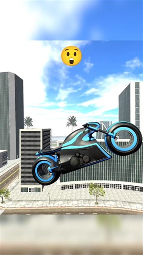 Tron bike 😱 stunt💥 in Indian bike driving 3d | #shorts #tronbike #gaming #indianbikedriving3d