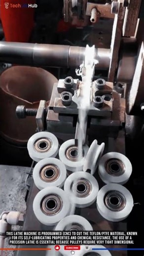Innovation PTFE Pulley Lathe: High Precision, Fast Forming, Durable Bearing #tech