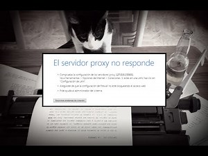 SOLUCION ERROR PROXY INTERNET