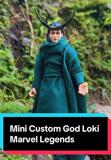 Mini Custom God Loki Action Figure from Marvel Legends