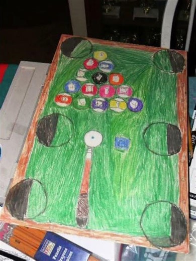 pool table color pencil drawing by @JustinHensley-c9o