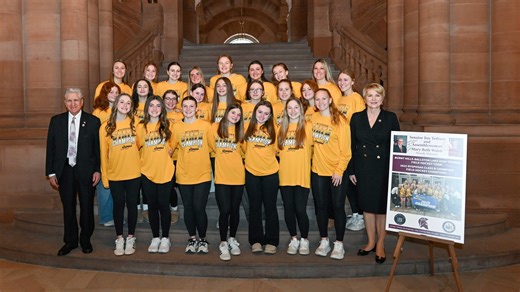 🥇🥇🙌 Let's hear it for the Burnt Hills-Ballston Lake Central School District New York State Champion Class B Field Hockey Team and the Class B State Champion Boys Cross Country Team!!! Assemblywoman Mary Beth Walsh and I honored them today at the Capitol and presented them with copies of resolutions we passed unanimously celebrating their incredible championship seasons! The BHBL Field Hockey Team and Head Coach Kelly Vrooman won their second consecutive State Championship on November 16, 2025