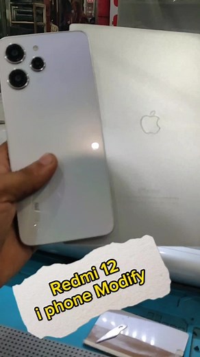 i phone Modify Stiker Redmi 12 #shorts #viral #tiktokbangladesh #fstelecom #redmi