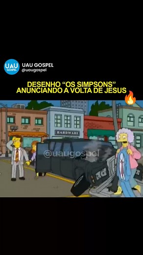 1.8M views · 66K reactions | "Mas aquele que perseverar até o fim será salvo". (Mateus 24:13) #uaugospel #EleVive #EleVira #OsSimpsons #simpsons | Uau Gospel | Facebook
