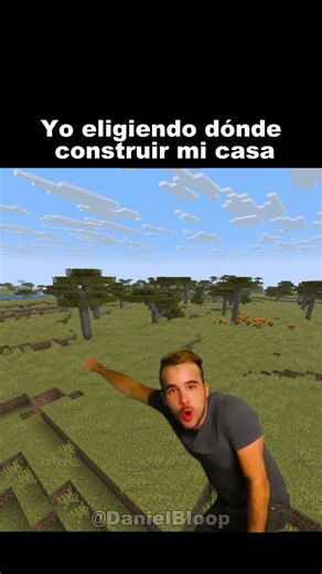 me choosing where to build my house #minecraft #humor #memes