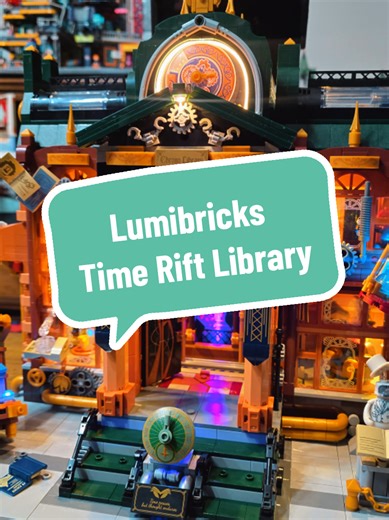 Lumibricks Time Rift Library 📚⚙️ this is one of the newest sets from the Steampunk collection. and I LOVE to read so this was a MUST HAVE. I love everything about it. 11/10. the details are amazing, I love the rift into another dimension and the floating books. check out my bio to get one for yourself!! @LUMIBRICKS #afol #lumibricks #buildingblocks #reading #books