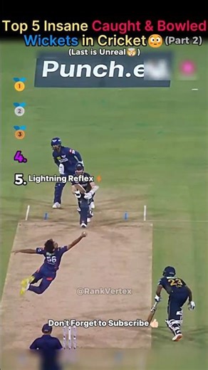 INSANE Caught & Bowled Wickets Ever😳| Part 2 #cricketshorts