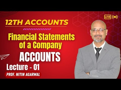 Class 12 Accountancy | Financial statement of Company | L -1 | Nitin Agarwal sir | Gaur Classes