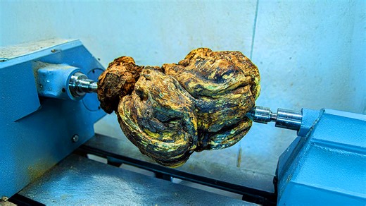 Turning a rotten spalted burl into magical wood art