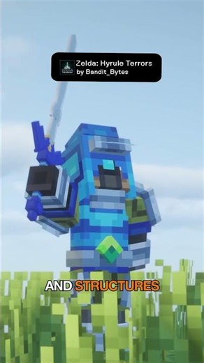 Zelda in Minecraft | Zelda: Hyrule Terrors #minecraft #shorts