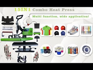 Auplex 15 In 1 Combo Sublimation Pen Heat Press Machine Printer
