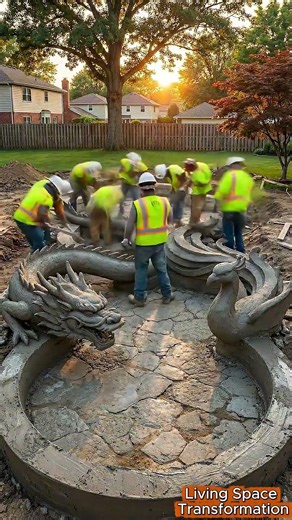 Amazing Backyard Transformation – Building a Dragon & Phoenix Koi Pond in an American Garden