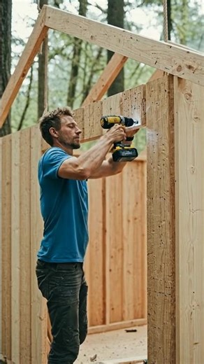 I Built a House Hanging Between Trees 🌳 #survival #asmr #bushcraft