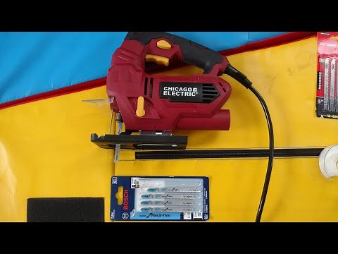 How to install & remove Harbor Freight 's Chicago Electric Jig Saw?