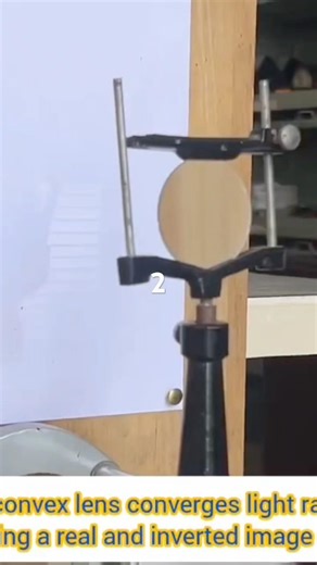 Real image formation by convex lens #jee #neet #trending , #STEM, #Experiments, #Class12Physics