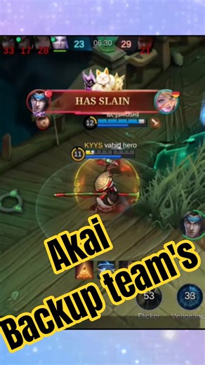 Akai game play 💪😭 #mlbb #gaming