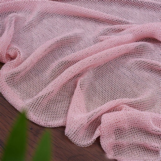 Pink Gold Silver Wire Woven Mesh Fabric Chain Hollow Top Vest Skirt Coat Jacket Dress Shirt Blouse Clothing Design Material V11T322P260406C - Etsy UK