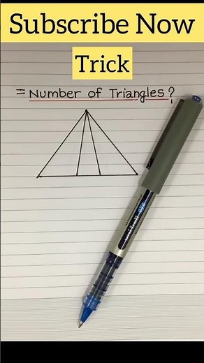 How to solve this? Count number of triangles? #mathtricks #mathquiz #quiztime #reasoning #triangle
