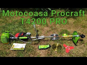 Motocoasa Procraft 4200 PRO - prezentare si montaj - model 2021