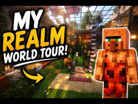 The Minecraft Realm I'm Buiding FOREVER | Realm tour! LEMONGROVESMP